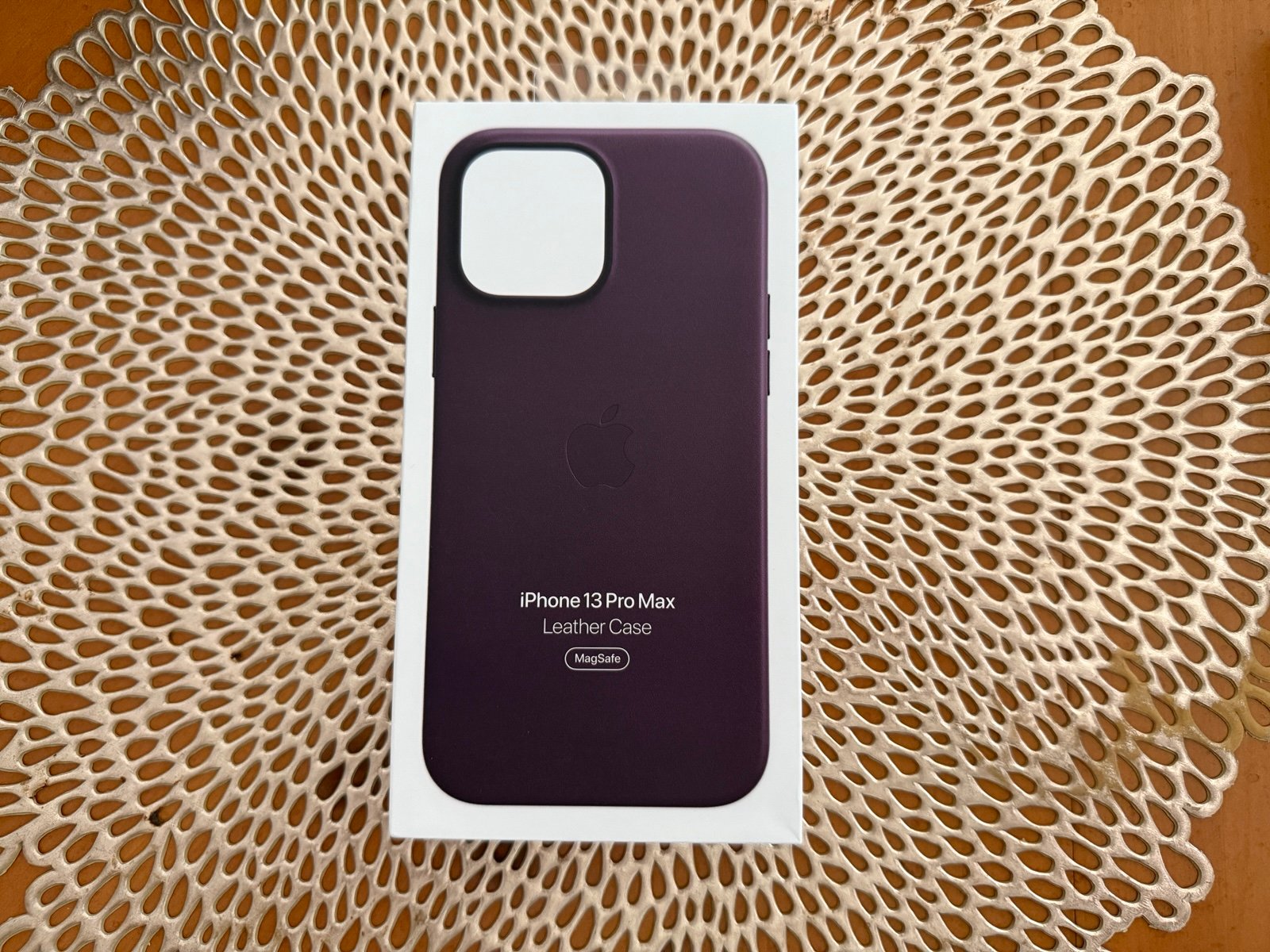 Apple iPhone 13 Pro Max Leather Case - Dark Cherry