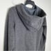Nau charcoal gray hooded sweatshirt wool Blend women’s size medium