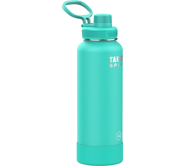 Takeya Sport 40 oz. Water Bottle with Spout Lid - Touchdown Teal