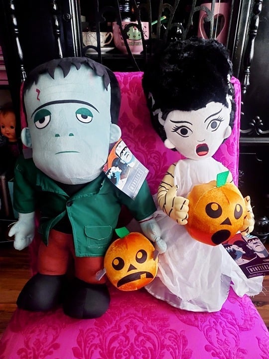 Bride of frankenstein plush set