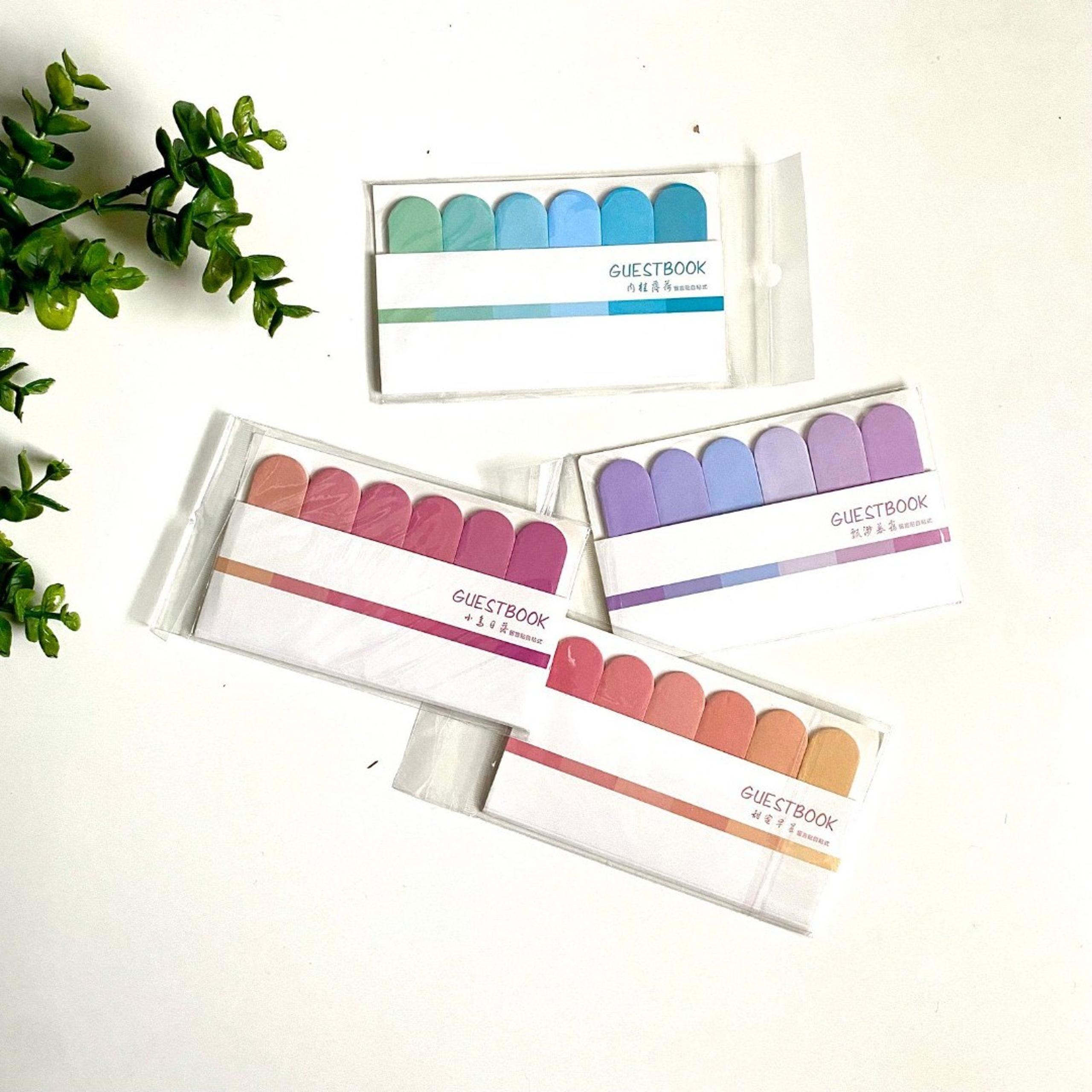 Monochromatic Sticky Note Tab Bundle for Studying, School, Annotating