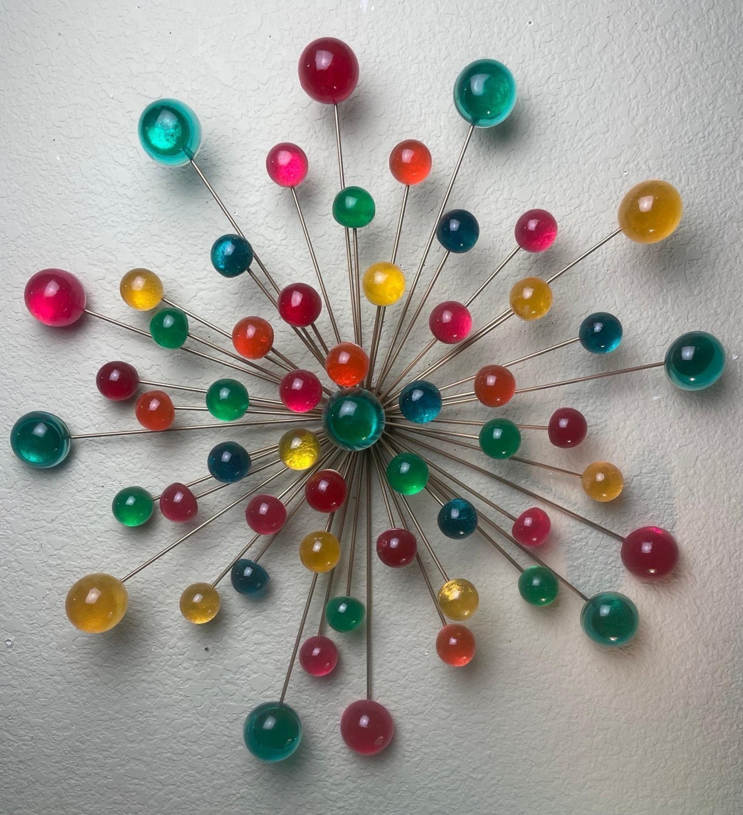 MCM Atomic Starburst Wall Sculpture "lucite"