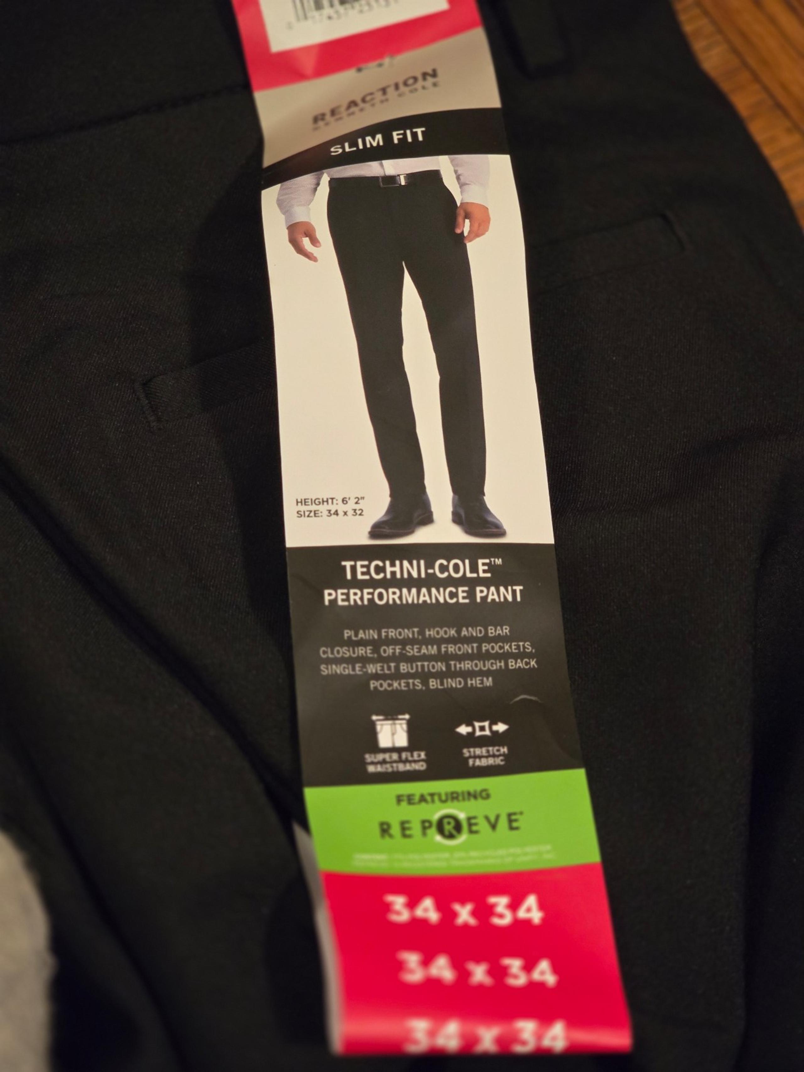 Kenneth Cole Men’s performance slim fit Dress Pant