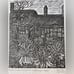 Relief print of Ann Hathaway’s Cottage UK signed in pencil Brender a Brandis