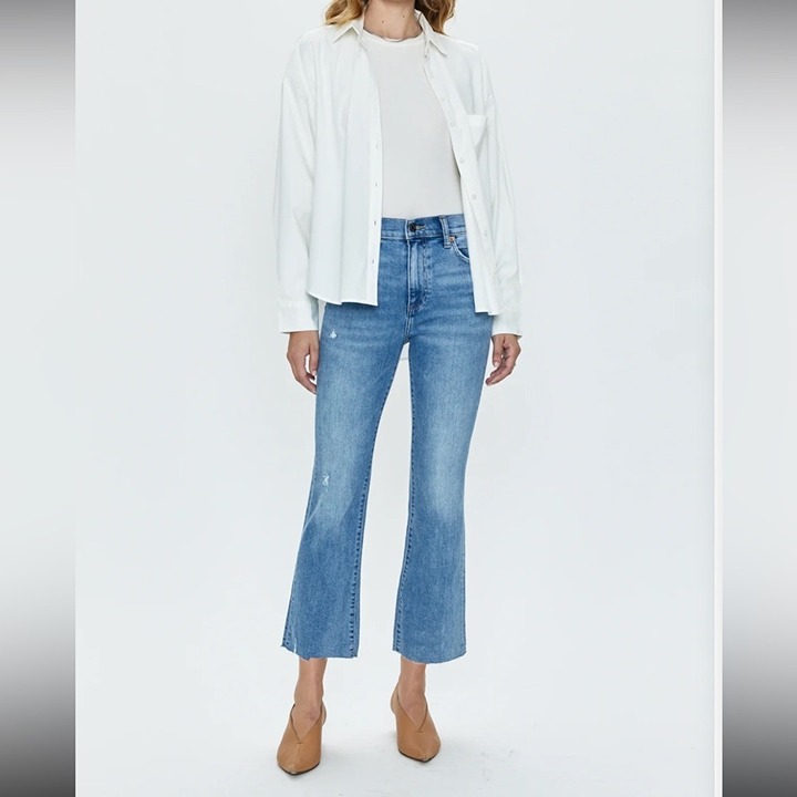 Pistola Lennon Crop Boot Leg Jean Zuma Denim Size 27