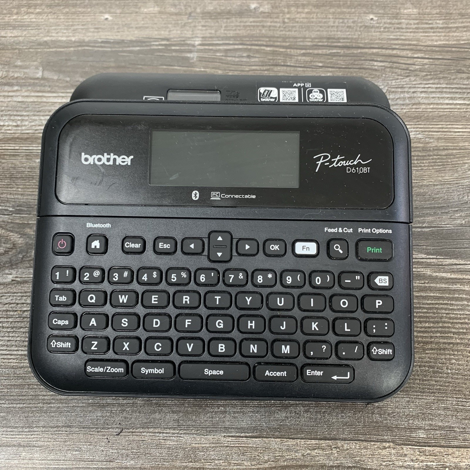 Brother PT-D610BT P-touch Desktop Label Maker Bluetooth Enabled D610BT