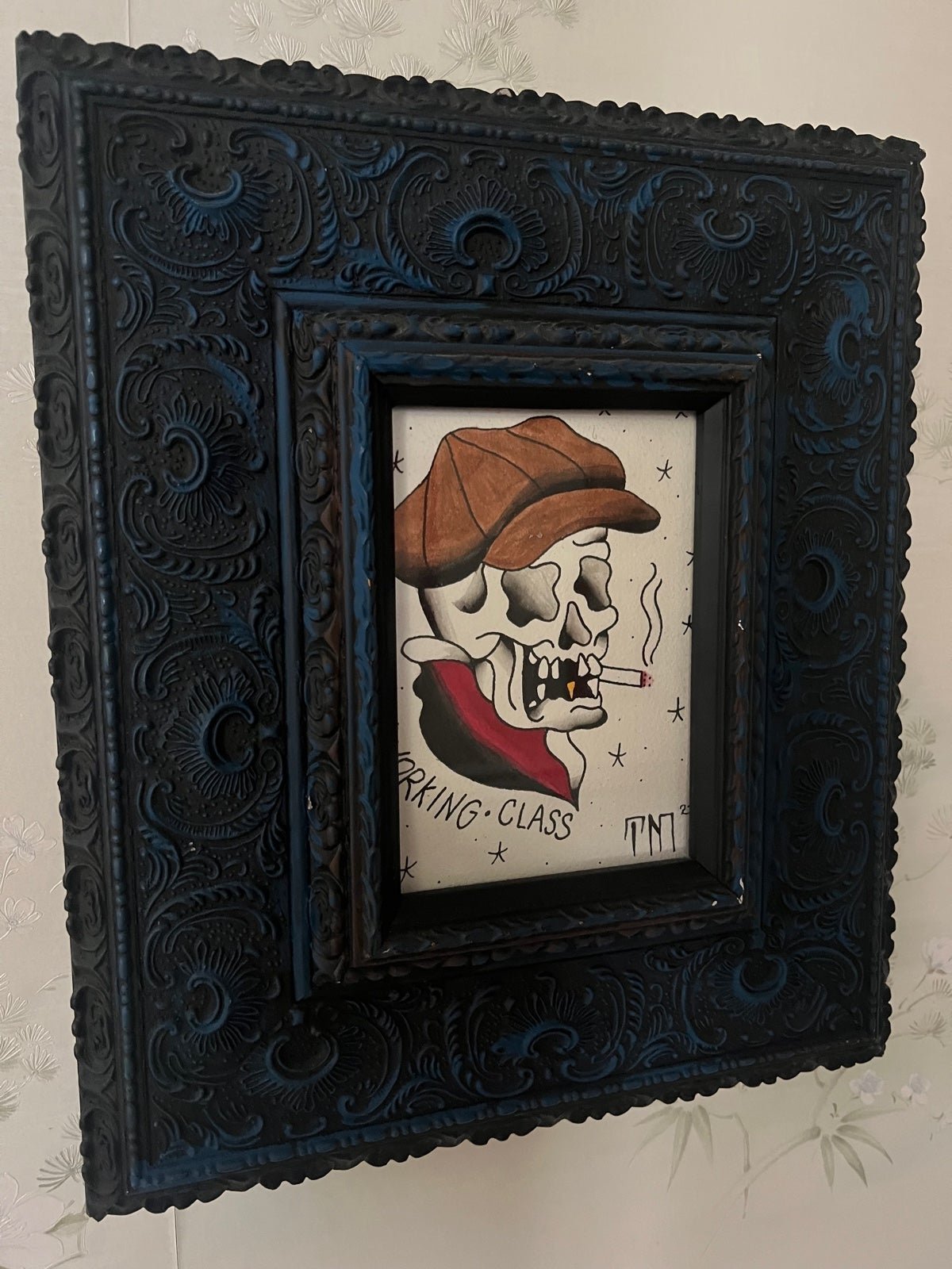 Tattoo flash art framed