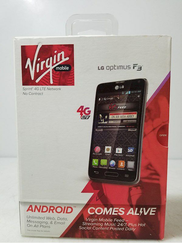 LG Optimus F3 4G LTE Mobile Phone Black