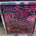Mola Kuna Applique Textile Framed Panama Colorful Fish and bird