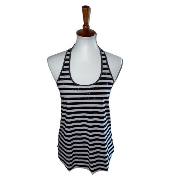 Lululemon Water Bound Singlet Striped Black White Size 6