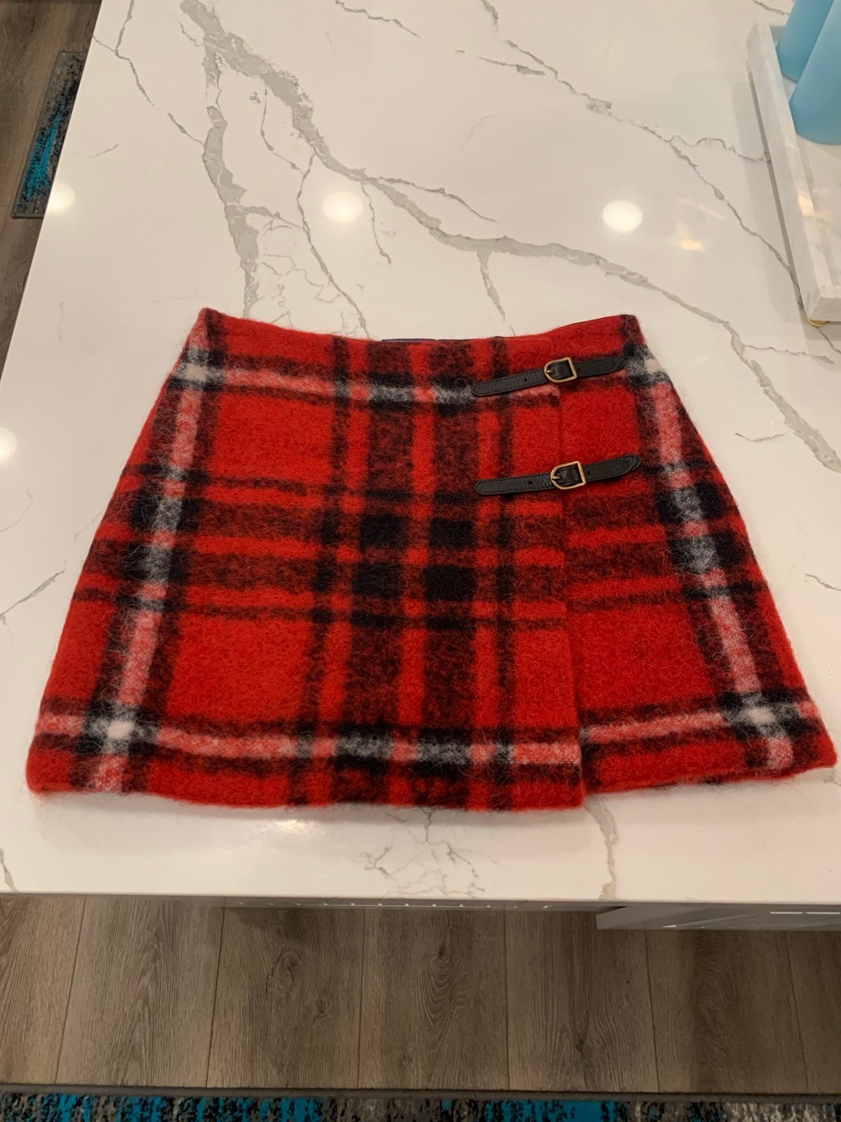 Ralph Lauren Alpaca Wool Mini Wrap Skirt New And Authentic Size 4 MSRP 498