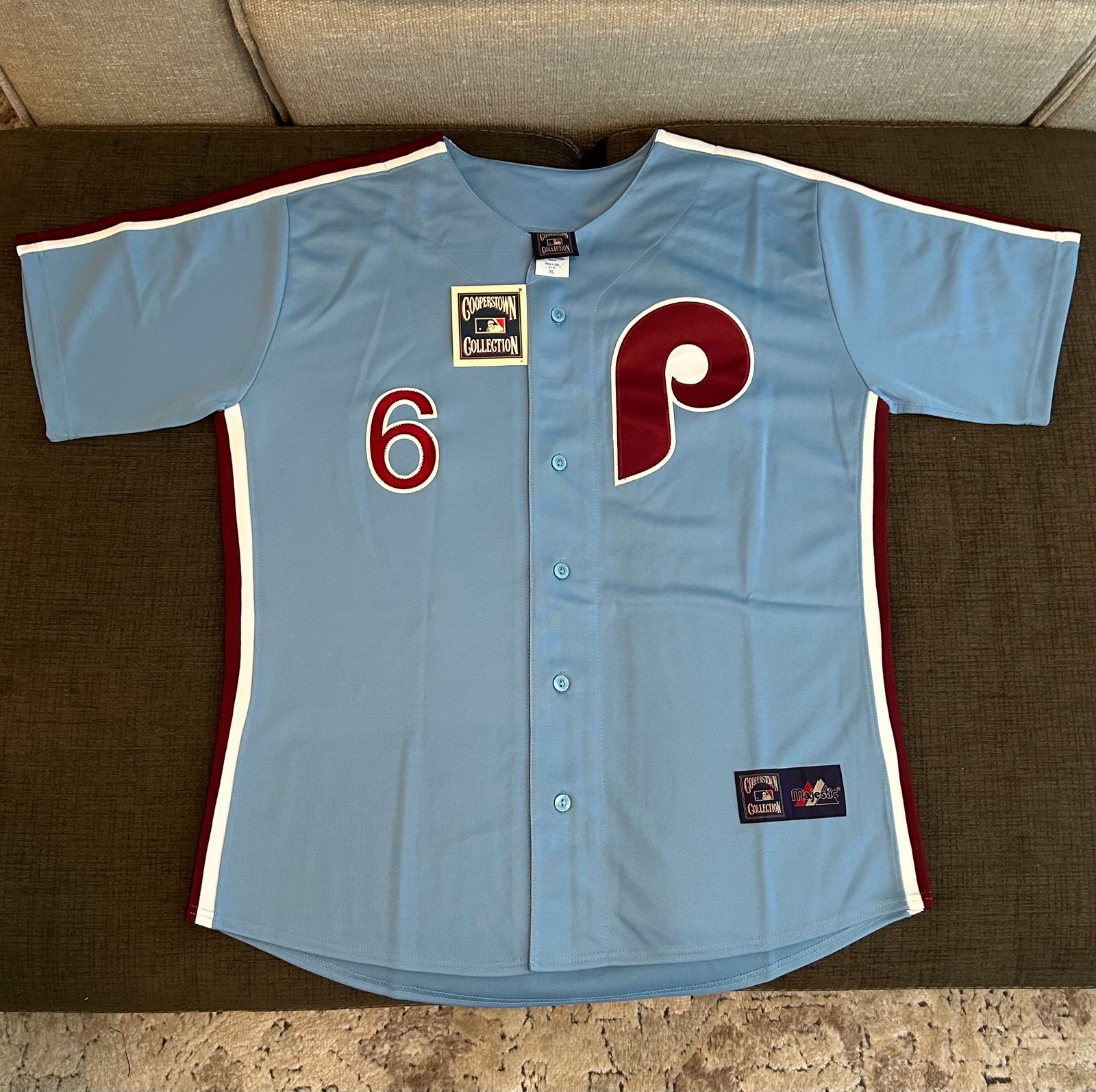Majestic Authentic Philadelphia Phillies Ryan Howard Cooperstown Jersey Men’s XL