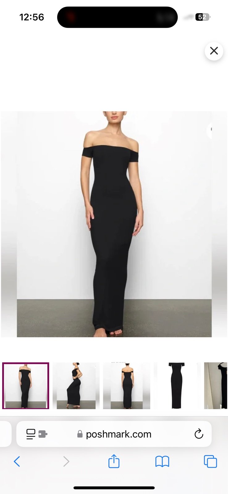 Skims size small soft lounge off the shoulder dress