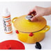 Le Creuset 4 Pieces of Orange Plastic Round Pot Bumpers Pins Clips Set Authentic