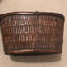 Vintage Asian wooden basket.