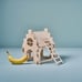 Warehouse, wooden toy house. Stylish for the children's room. Dismountable. For