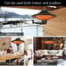 Outdoor Patio Heater, 1500W Electric Hanging Patio Heater