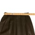 VTG C. Marie Leathers Black Leather Pleated Midi Skirt Size 10