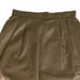 VTG C. Marie Leathers Black Leather Pleated Midi Skirt Size 10