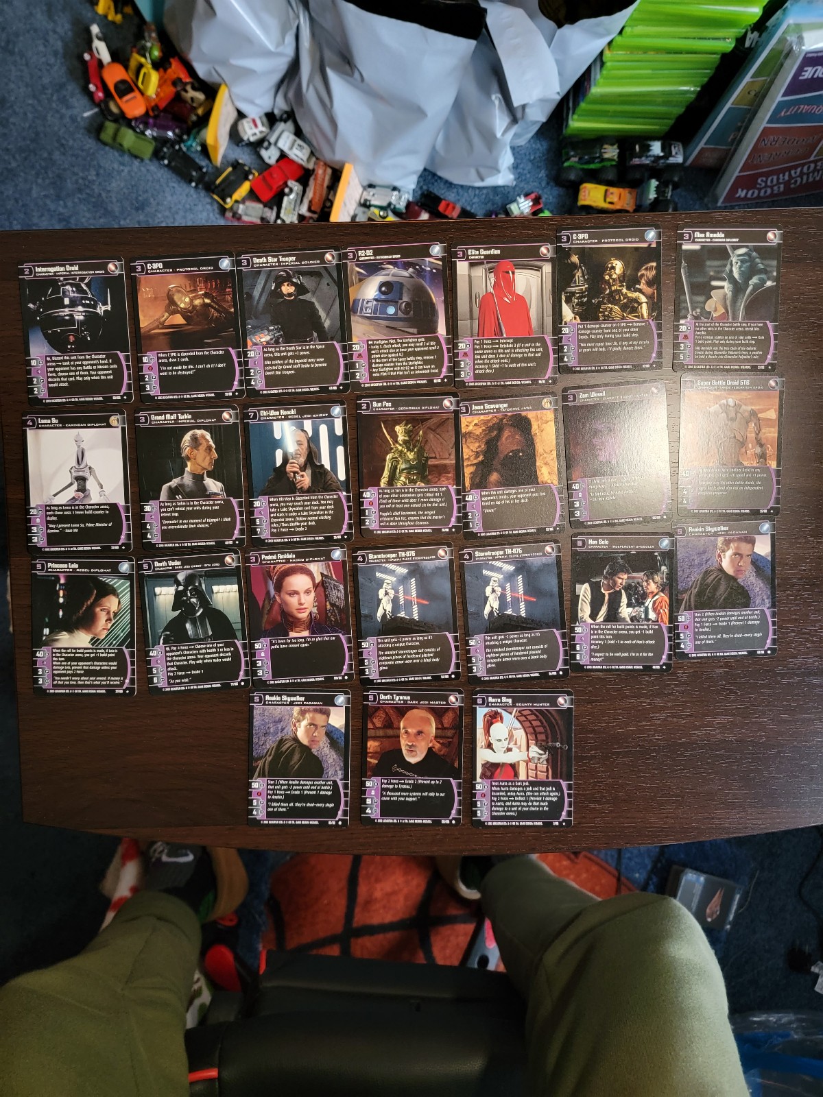 Star wars Trading Cards (Purple Rarity)
