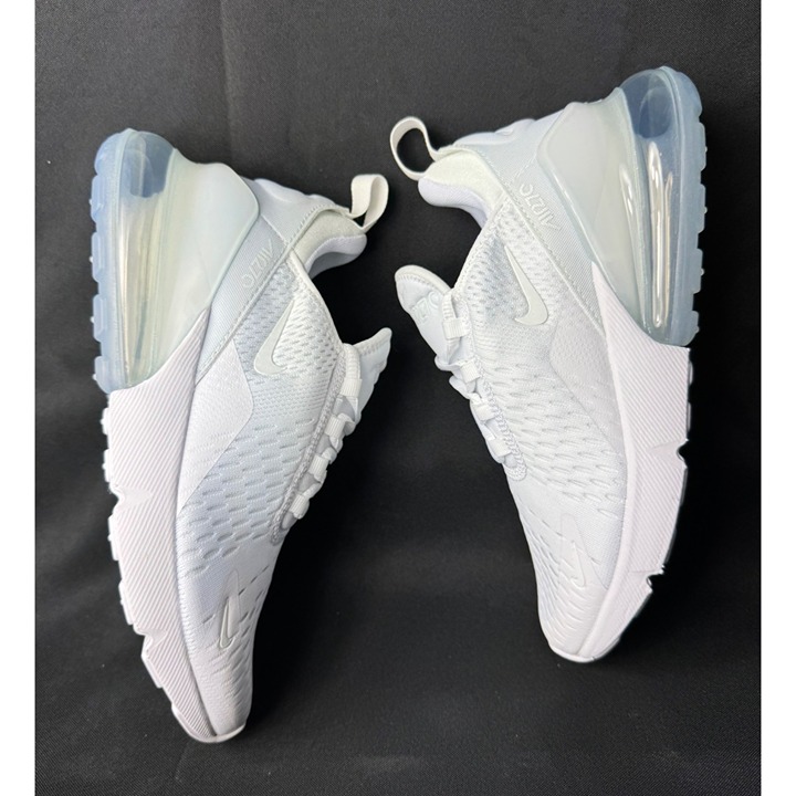 H28- SIZE 6Y / 7.5 WOMEN'S NIKE AIR MAX 270 WHITE 943345 103
