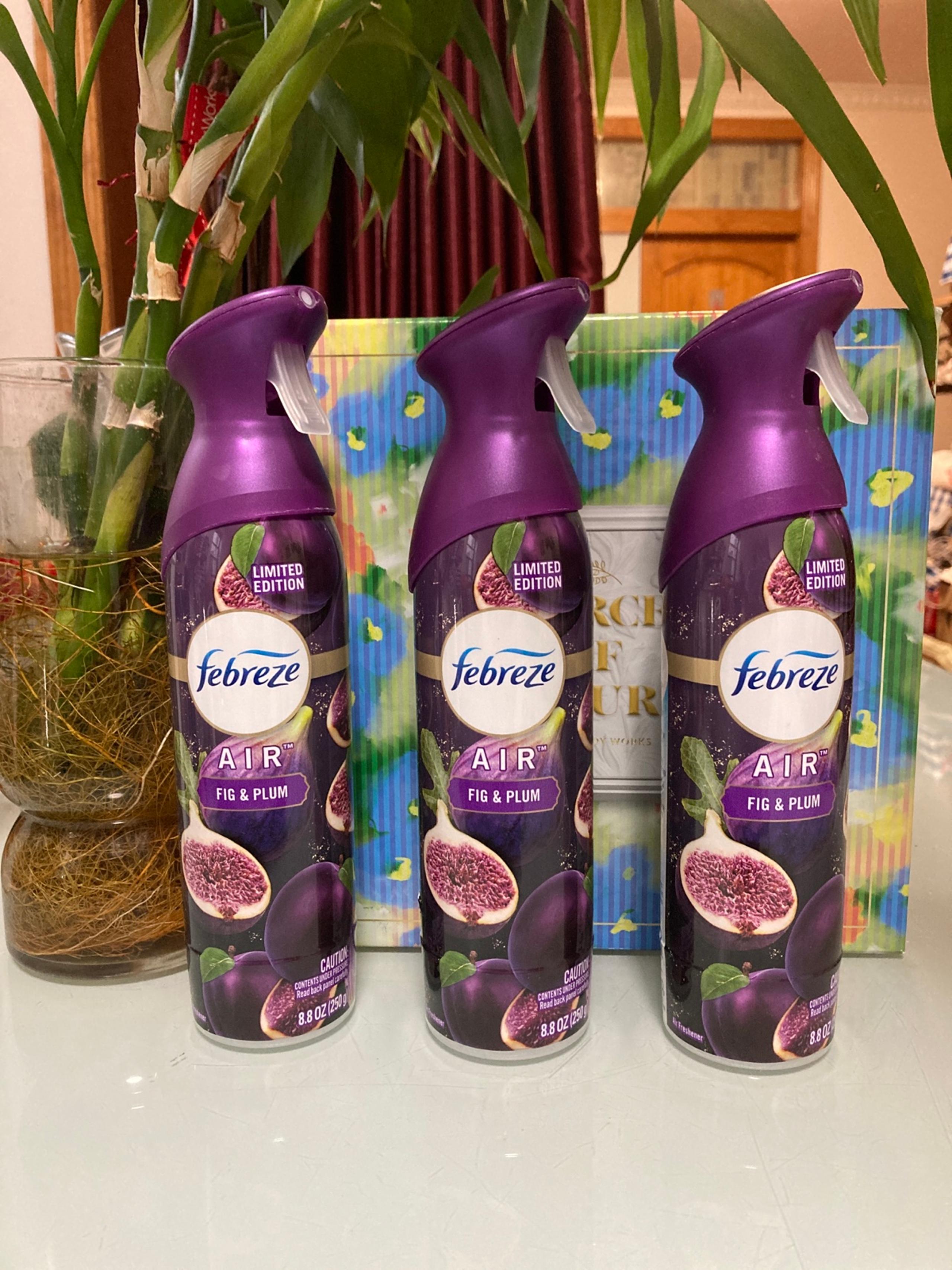 (3) Febreze Fig & Plum Air Freshener Spray