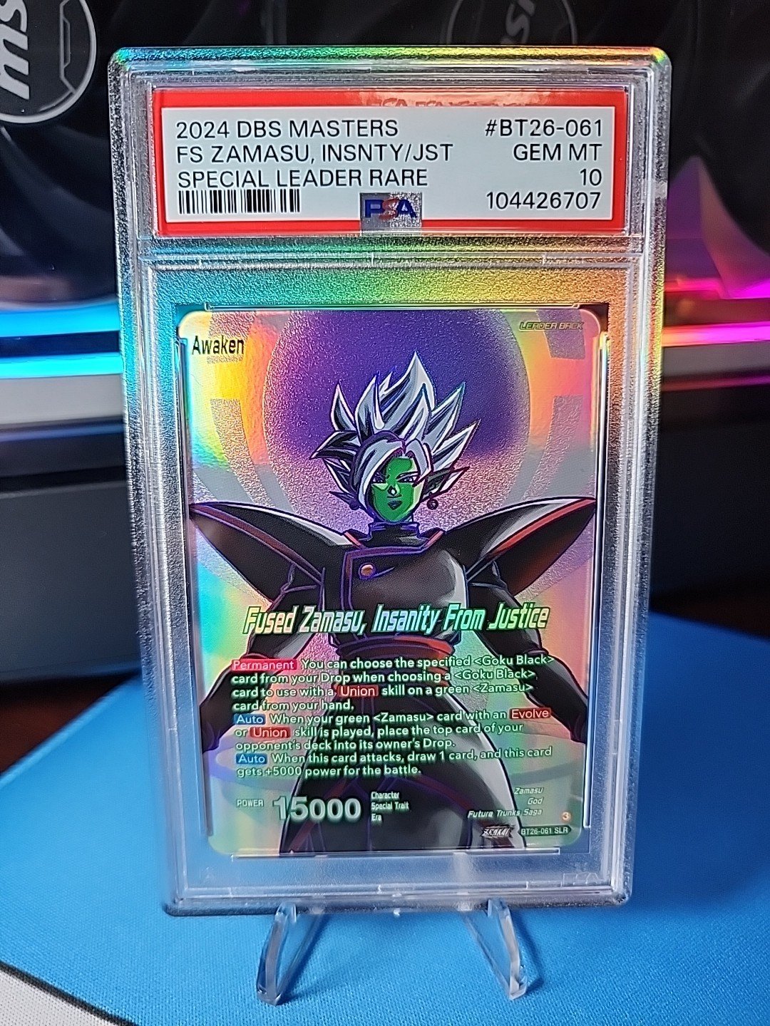 Fused Zamasu, Insanity from Justice BT26-061 SLR Ultimate Advent PSA 10