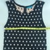 Alice + Olivia Marta sleeveless polka dot bodycon knit mini dress black L Large