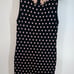 Alice + Olivia Marta sleeveless polka dot bodycon knit mini dress black L Large