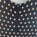 Alice + Olivia Marta sleeveless polka dot bodycon knit mini dress black L Large