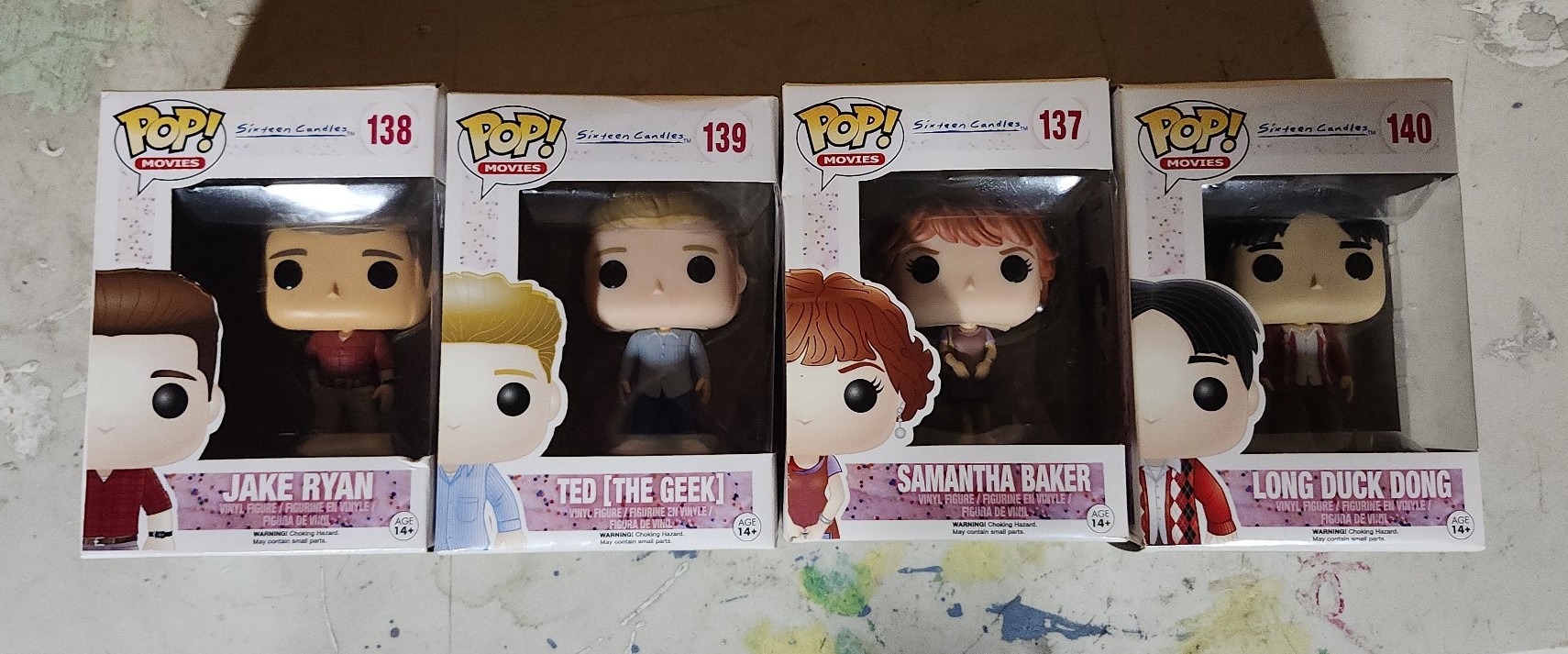 Complete set of Funko Pop Sixteen Candles