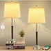 Table Lamps for Nightstand Set of 2, Modern Bedside Lamps with USB Ports and Out