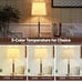 Table Lamps for Nightstand Set of 2, Modern Bedside Lamps with USB Ports and Out
