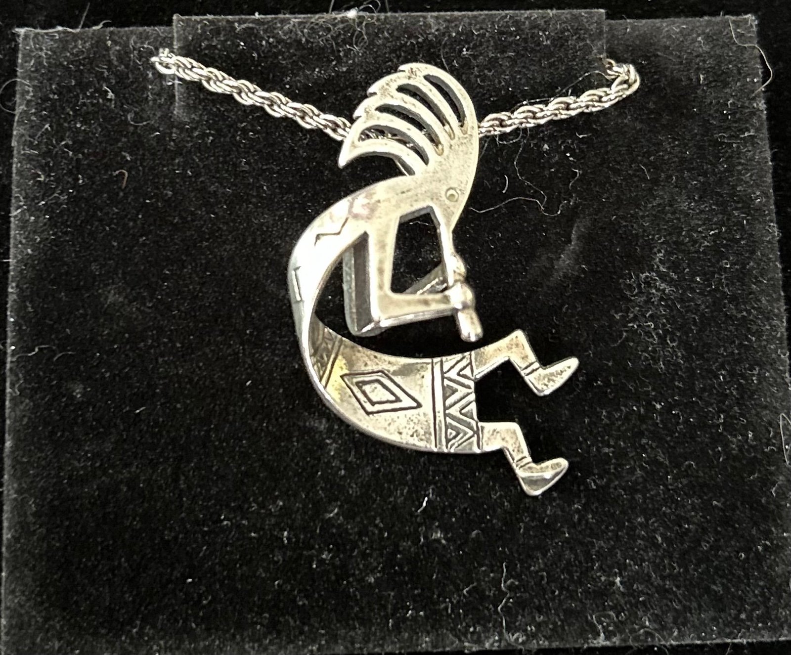 Vintage Kokopelli Native American Necklace