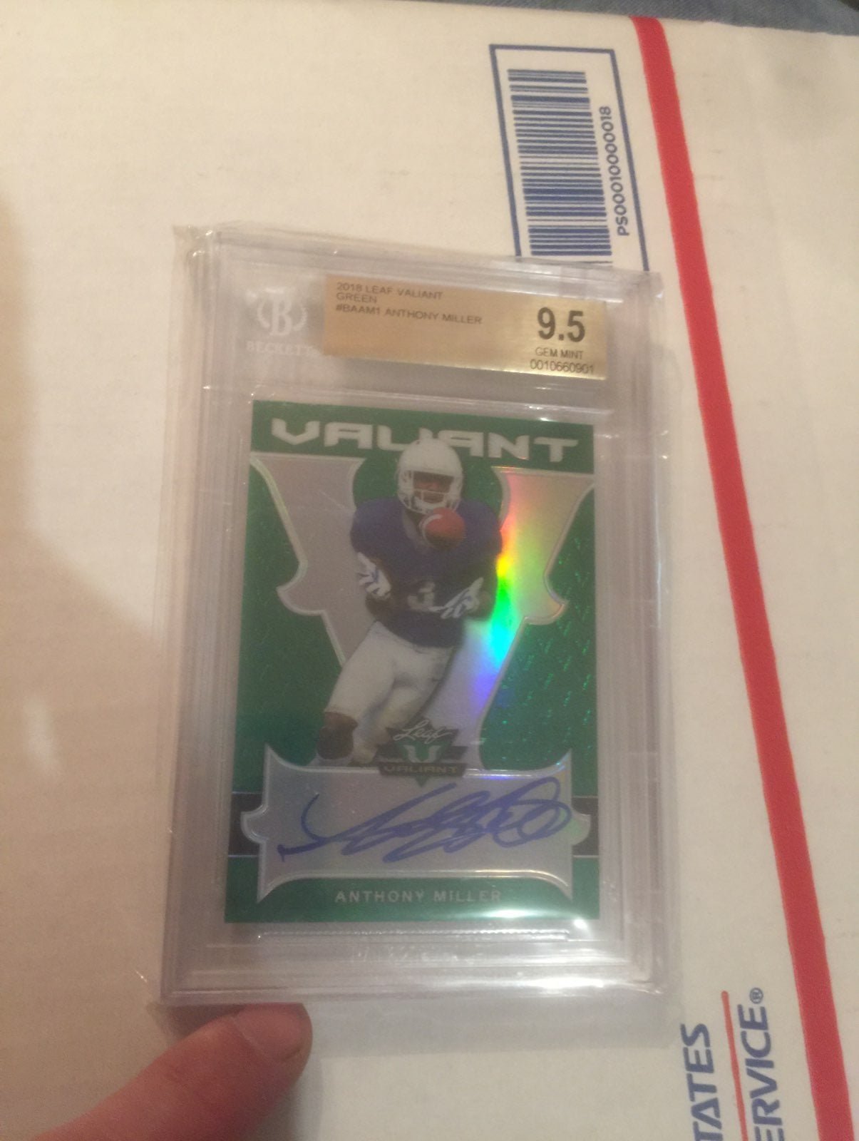 2018 Anthony Miller Valiant BGS Gem Auto