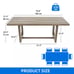 70.8'' Dining Room Table Kitchen Table w/ Heavy Duty Wooden Base for 6-8 People