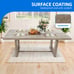 70.8'' Dining Room Table Kitchen Table w/ Heavy Duty Wooden Base for 6-8 People