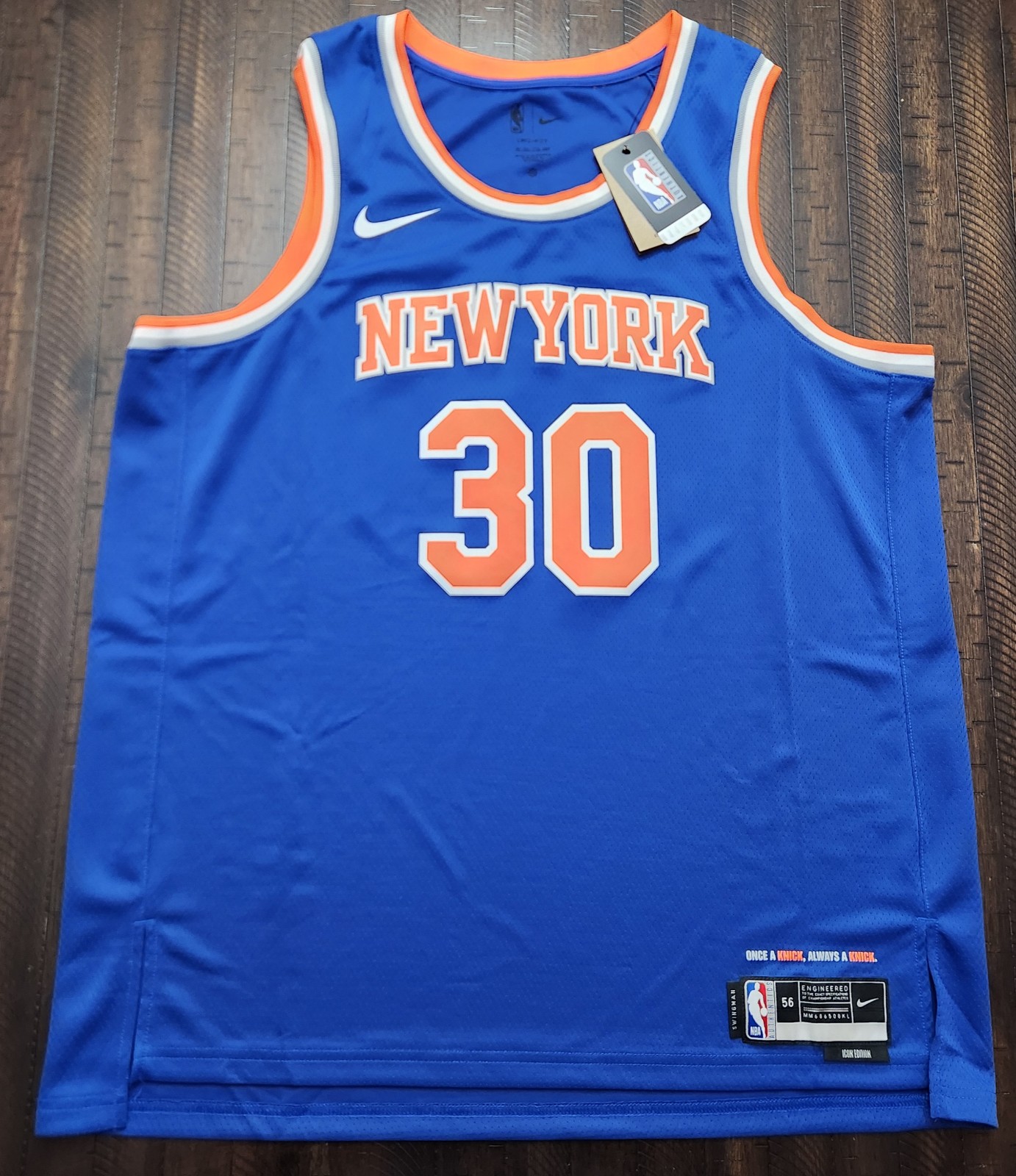 NWT Nike Dri-Fit Swingman New York Knicks Julius Randle Jersey Mens 2XL Blue. N