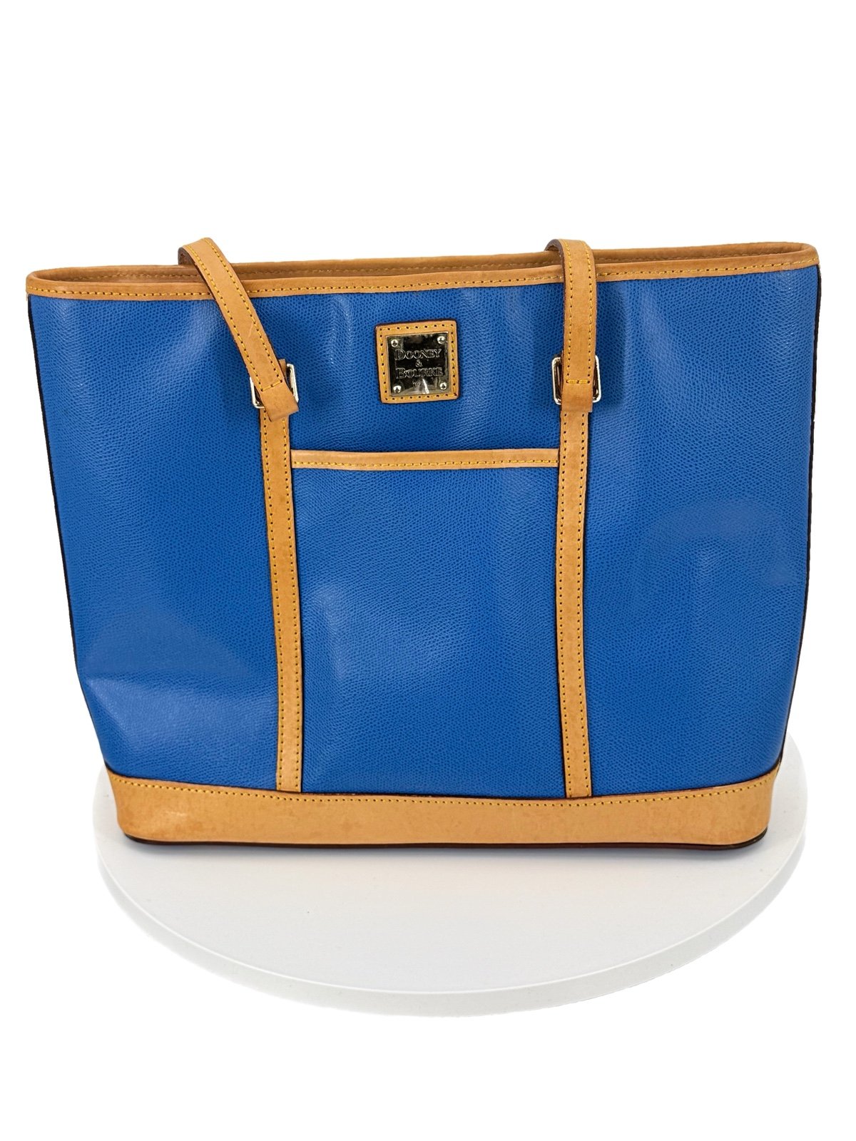 Dooney & Bourke Whitney Blue and Tan Classic Tote