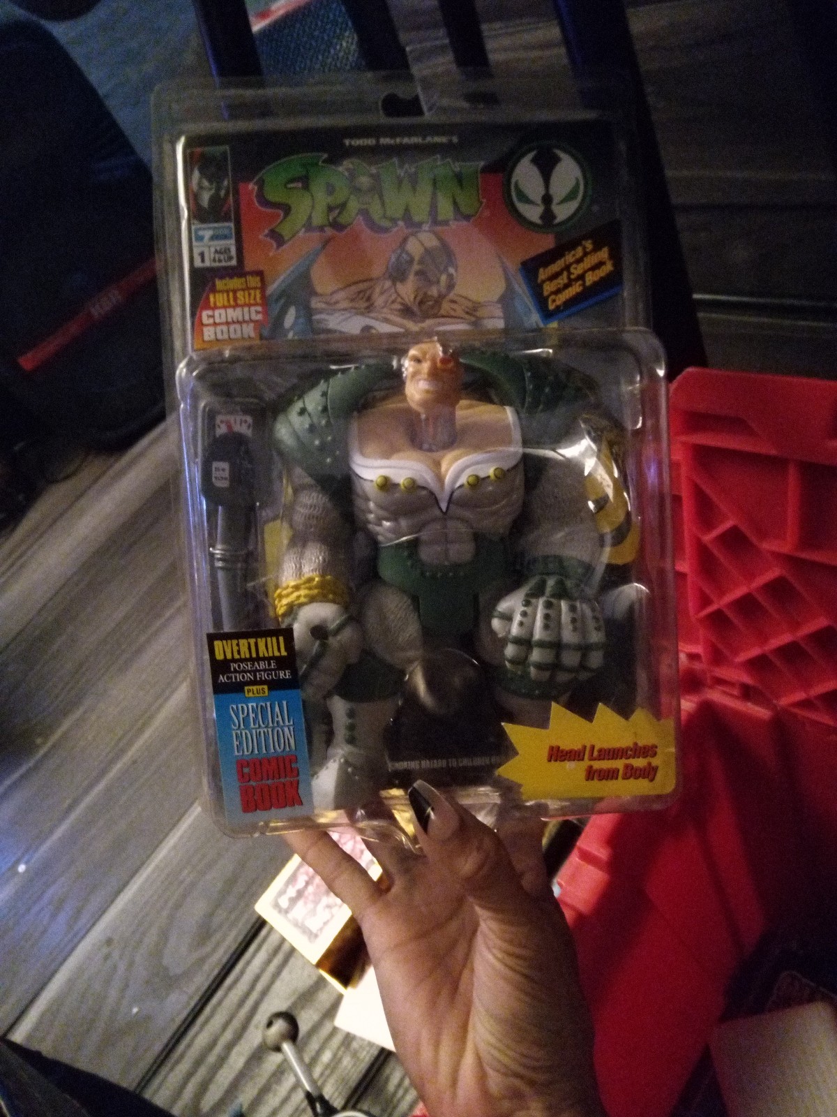 Vintage 1994 SPAWN Special Edition Overtkill Action Figure, Todd McFarlane NEW