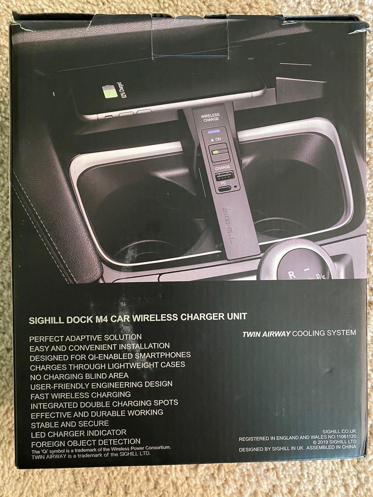 SIGHILL Wireless Car Charger Compatible with BMW Accessories (2013-2015) 3 Serie
