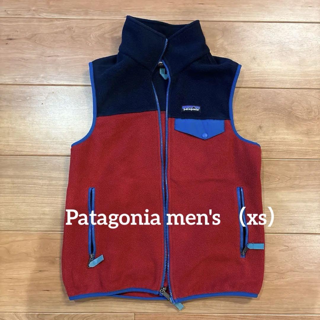 Patagonia Fleece Vest Red/Navy