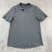Lululemon Capacity Polo Men Medium Grey Short Sleeve Wicking Performance Active