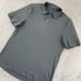 Lululemon Capacity Polo Men Medium Grey Short Sleeve Wicking Performance Active