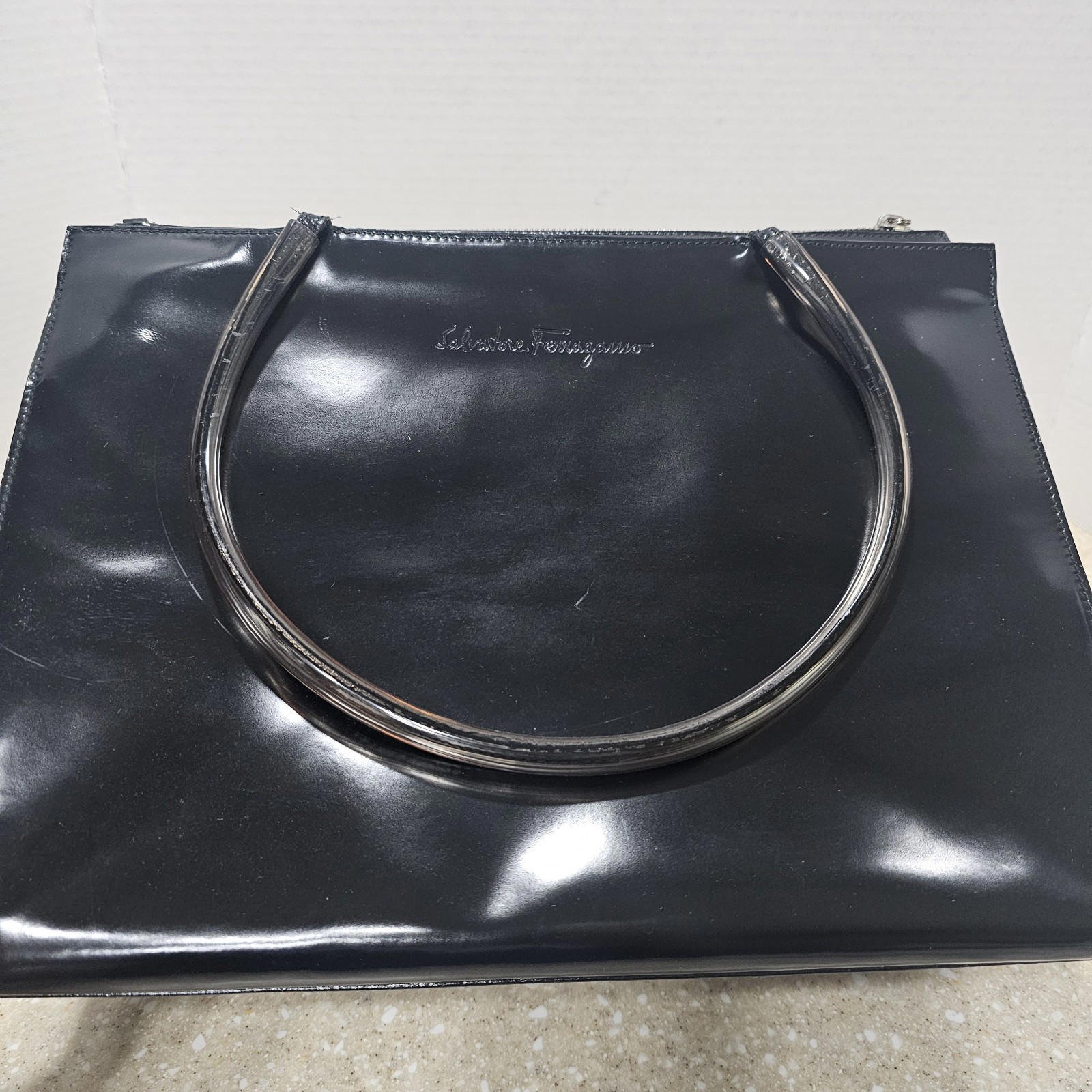 Salvatore Ferragamo Leather Top Handle Bag
