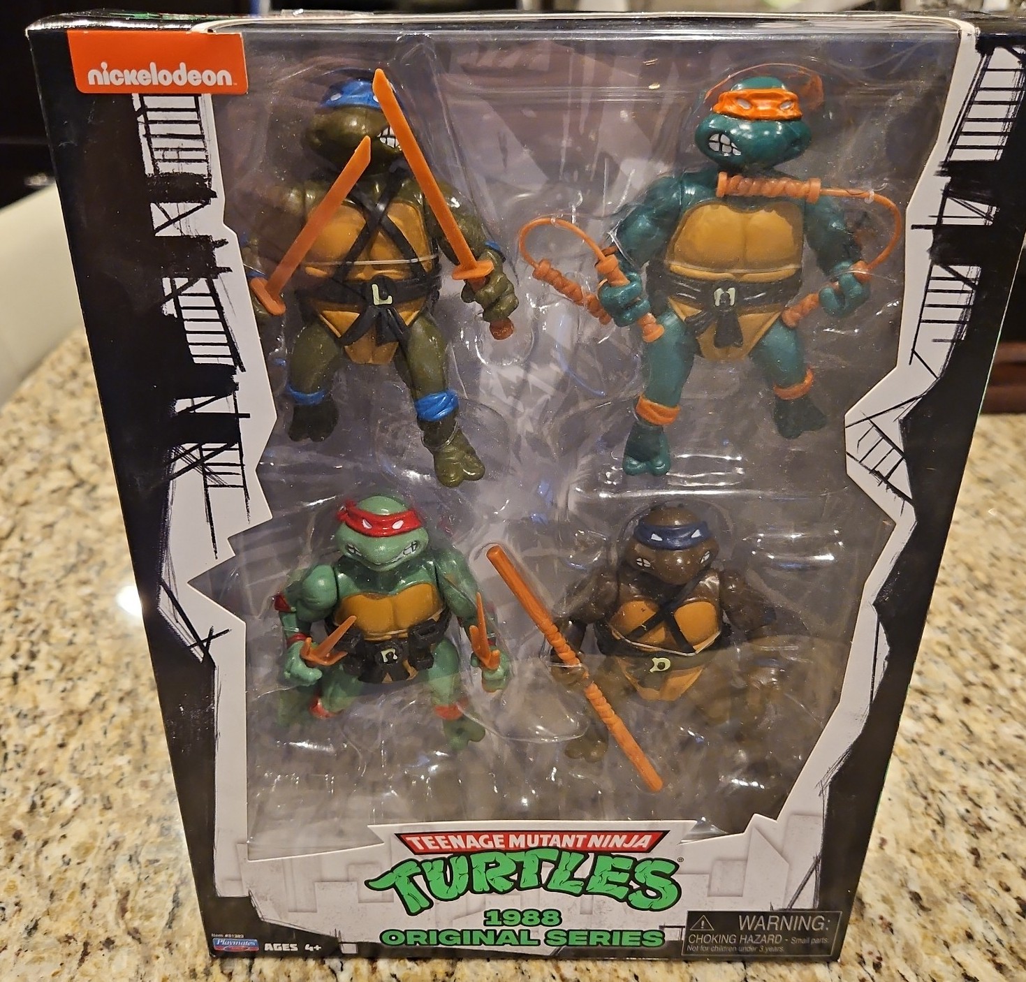 TMNT 1988 Original series 4 figure pack