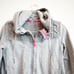 Lululemon Women’s Fireside Scuba Hoodie Jacket Cable Knit Full Zip Grey Pink 8