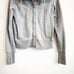 Lululemon Women’s Fireside Scuba Hoodie Jacket Cable Knit Full Zip Grey Pink 8