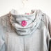 Lululemon Women’s Fireside Scuba Hoodie Jacket Cable Knit Full Zip Grey Pink 8