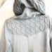 Lululemon Women’s Fireside Scuba Hoodie Jacket Cable Knit Full Zip Grey Pink 8